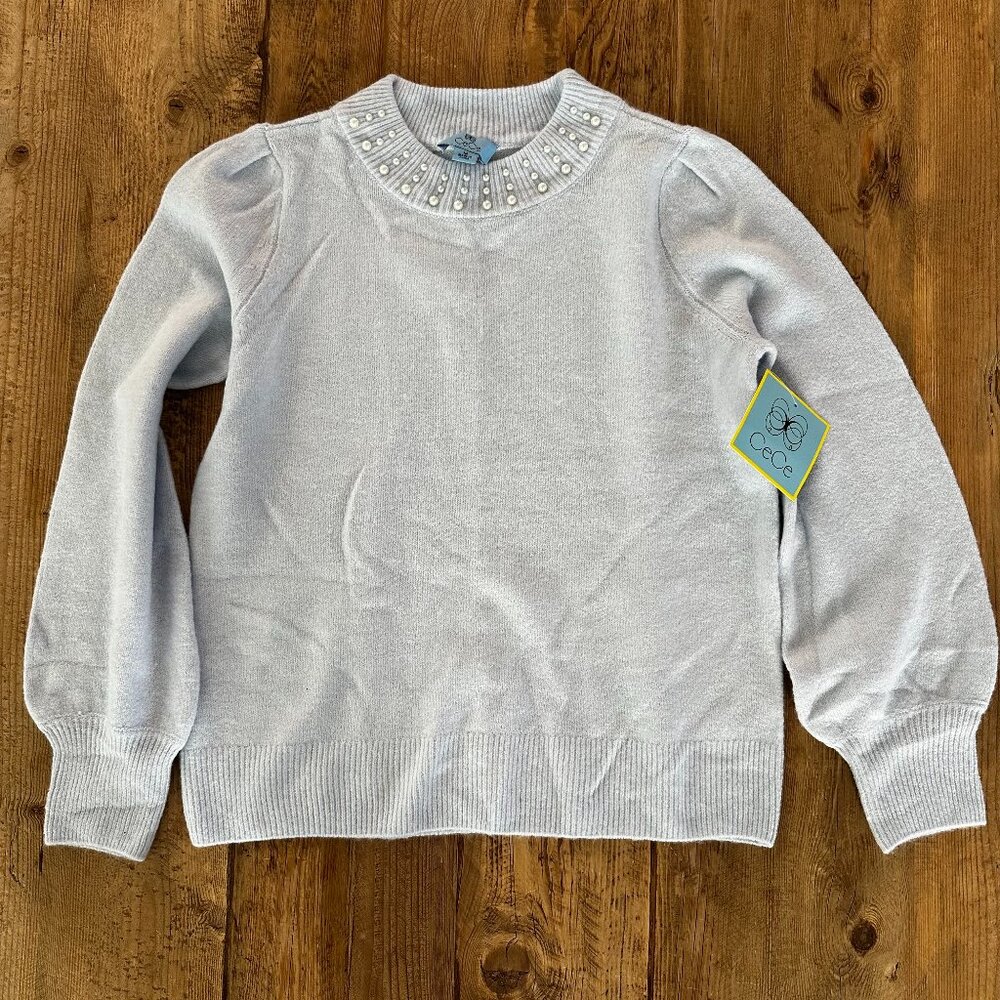 CeCe Imitation Pearl Sweater Women's M NWT